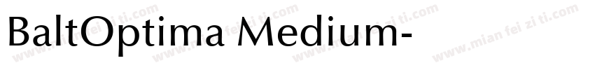 BaltOptima Medium字体转换